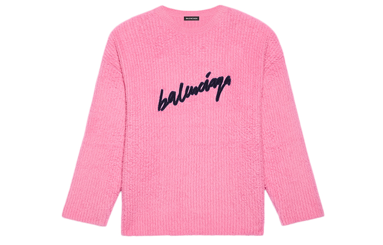(Women) Balenciaga Paris Logo Pink Crewneck Sweater 628736T31825630 圖 2