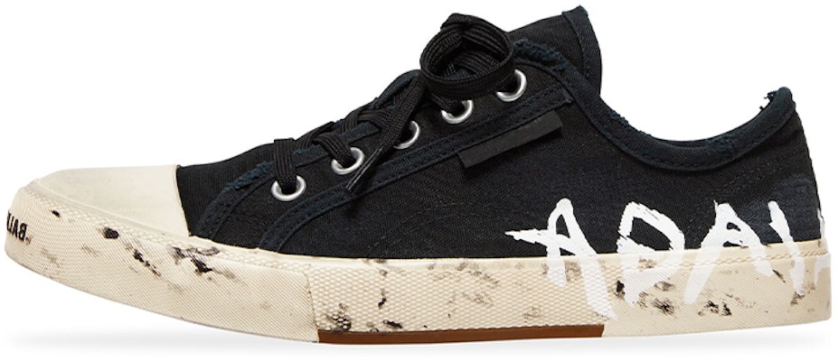 (W) Balenciaga Paris Low Top Graffiti Sneakers 'Hitam Putih Kapas Rosak' 688757W3RR51099 Buy (W) Balenciaga Paris Low Top Graffiti Sneakers 'Hitam Putih Kapas Rosak' 688757W3RR51099