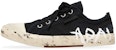 (W) Balenciaga Paris Low Top Graffiti Sneakers 'Hitam Putih Kapas Rosak' 688757W3RR51099