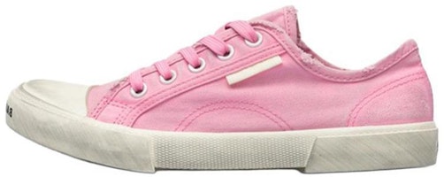 (Women) Balenciaga Paris Low Top Sneakers 'Washed Pink Cotton and White Rubber' 688757W3RC25590 (Women) Balenciaga Paris Low Top Sneakers 'Washed Pink Cotton and White Rubber' 688757W3RC25590