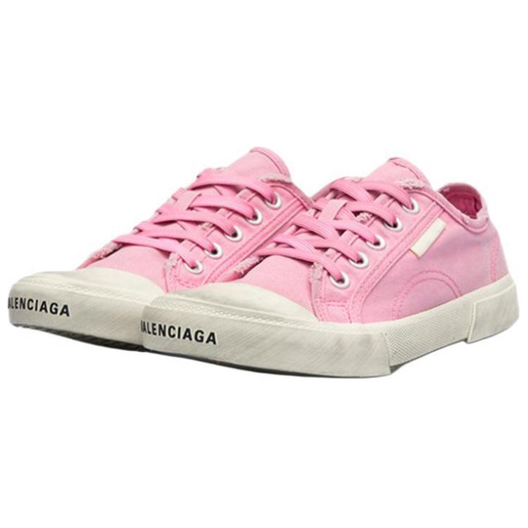 Lookbook (W) 巴黎世家巴黎低帮运动鞋“洗粉色棉与白色橡胶” 688757W3RC25590