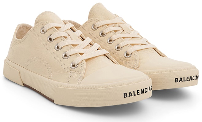 (W) Balenciaga Paris Kasut Rendah 'Kapas Putih dan Getah Putih' 688757W3RCB9090 Lookbook (W) Balenciaga Paris Kasut Rendah 'Kapas Putih dan Getah Putih' 688757W3RCB9090