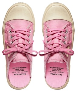 巴黎世家 Balenciaga 巴黎 织物 系带平底 时尚凉鞋 女款 粉色 Shop 巴黎世家 Balenciaga 巴黎 织物 系带平底 时尚凉鞋 女款 粉色