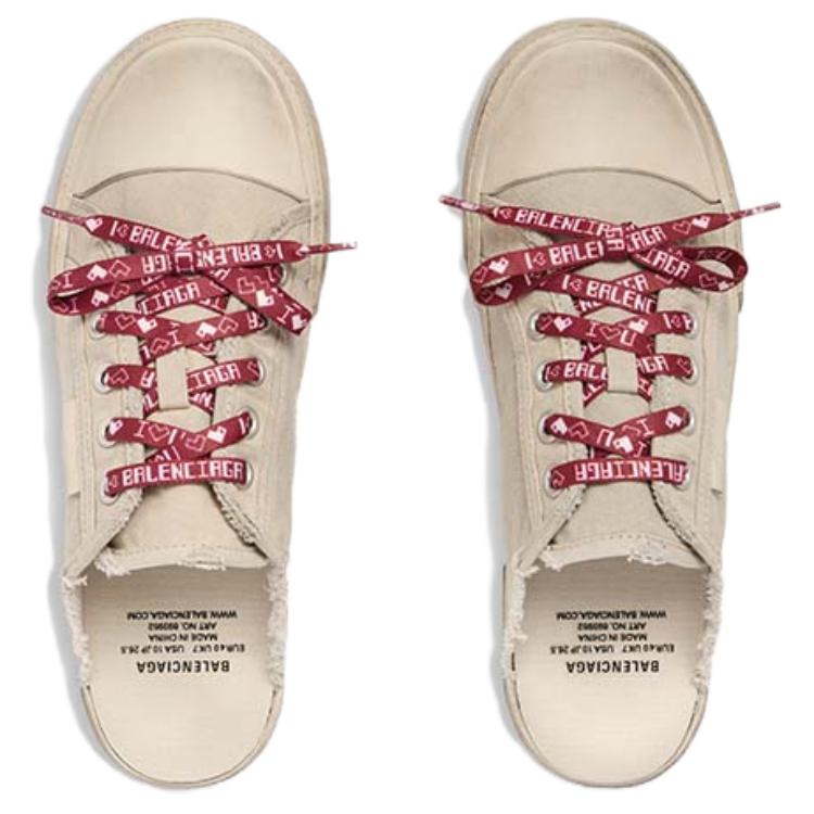 Details for (W) 巴黎世家巴黎便鞋“白色破坏棉与白色橡胶” 693952W3PA59060