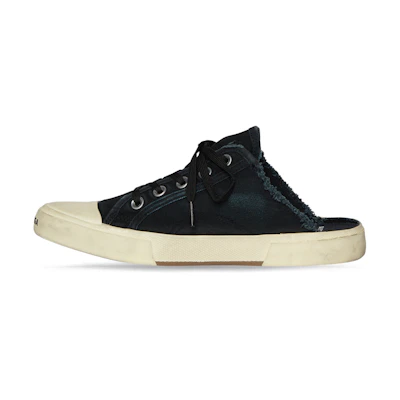 (W) Balenciaga Paris Sneaker Mule 'Destroyed - Black'