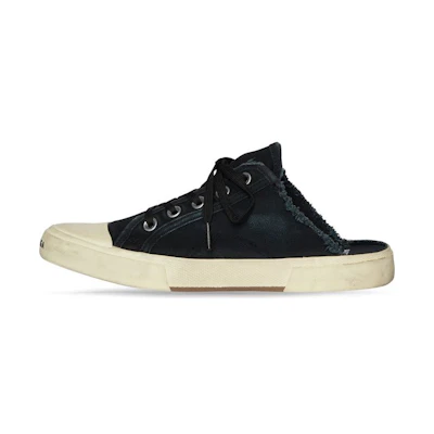 (W) Balenciaga Paris Sneaker Mule 'Destroyed - Black'