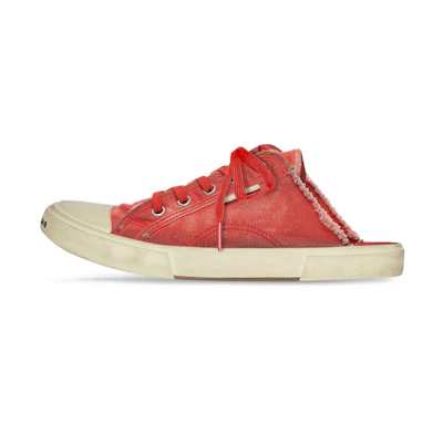 (W) Balenciaga Paris Sneaker Mule 'Destroyed - Red'