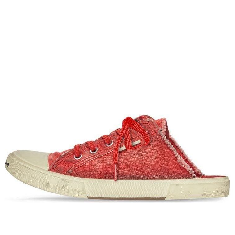 Buy (W) 발렌시아가 파리 스니커 뮬 '디스트로이드 레드' (Balenciaga Paris Sneaker Mule 'Destroyed Red') 693952-W3RC3-6090