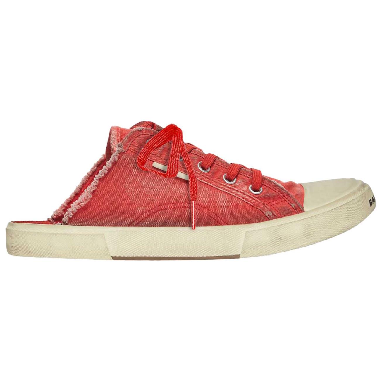 (W) Balenciaga Paris Sneaker Mule 'Destroyed - Red' 圖 2