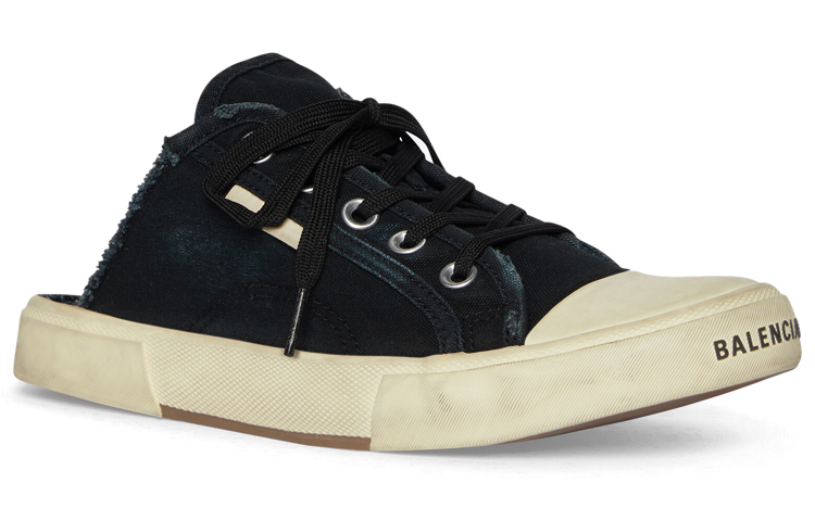 Lookbook (W) Balenciaga Paris Sneaker Mule 'Destroyed - Hitam' 693952W3RC31090