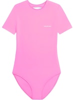 (Women) Balenciaga Pink Backless Swimwear with Letter Logo Design. 6570213A9B75600 (Women) Balenciaga Pink Backless Swimwear with Letter Logo Design. 6570213A9B75600