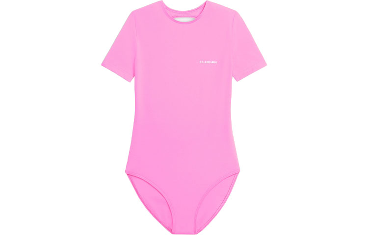 Order (W) 巴黎世家粉色字母logo无背连体泳衣 6570213A9B75600