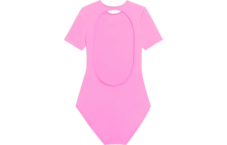Lookbook (W) 巴黎世家粉色字母logo无背连体泳衣 6570213A9B75600