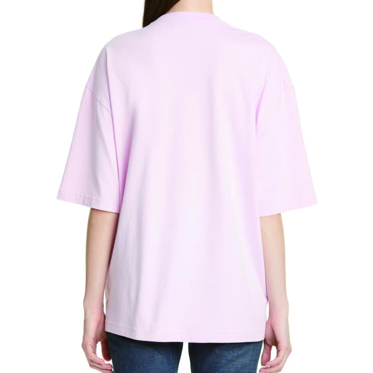 (Women) Balenciaga Pink Basic Letter Logo T-Shirt Regular Fit 571205TEV182014 圖 4