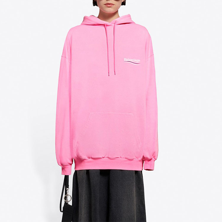(Women) Balenciaga Pink Comfort Casual Hoodie 578135TJVD45713 圖 3