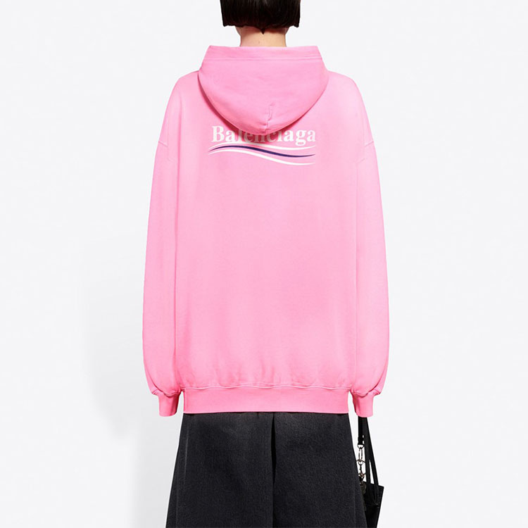 (Women) Balenciaga Pink Comfort Casual Hoodie 578135TJVD45713 圖 4
