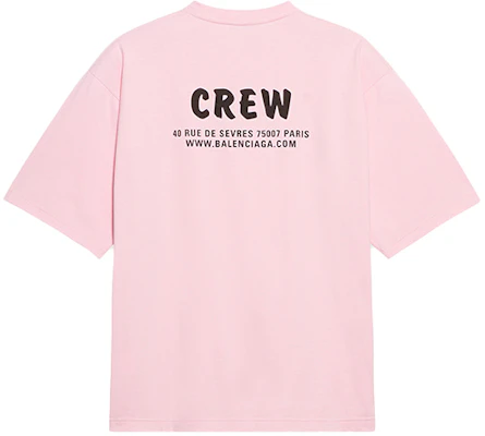 (W) Balenciaga 粉色字母印花短袖T恤 620941TIVG91900 Lookbook (W) Balenciaga 粉色字母印花短袖T恤 620941TIVG91900