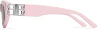 Shop (W) Balenciaga 粉紅不對稱太陽眼鏡 經典Logo前衛設計 621642T00014536