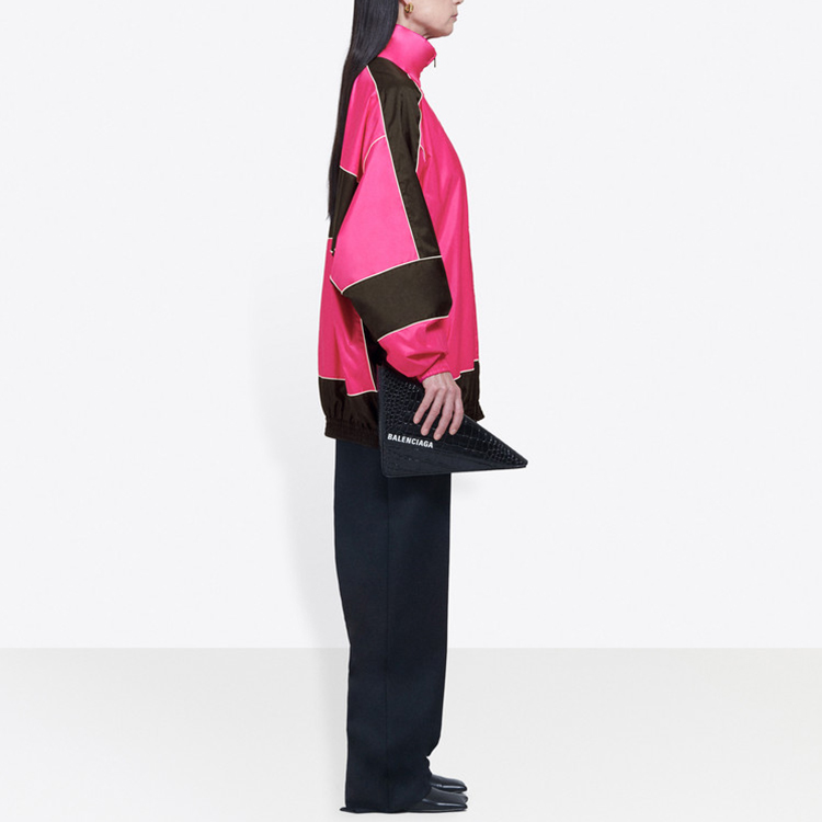 Details for (Women) Balenciaga Pink Letter Print Zip Jacket Loose Fit 622998TIO545510