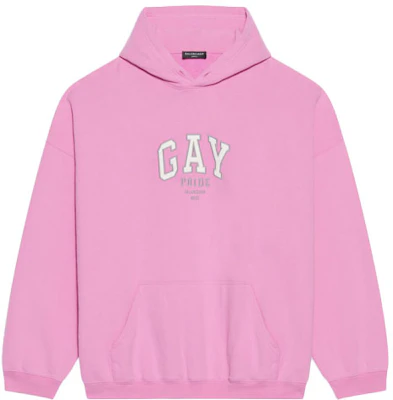 (W) Balenciaga Hoodie Pink Oversized Wanita dengan Cetakan Huruf. 651799TLV540586 Order (W) Balenciaga Hoodie Pink Oversized Wanita dengan Cetakan Huruf. 651799TLV540586