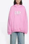 Shop (W) Balenciaga Hoodie Pink Oversized Wanita dengan Cetakan Huruf. 651799TLV540586
