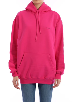 (W) Sudadera Balenciaga Rosa Oversize con Logo de Letras Impreso. 570798THV775630 Shop (W) Sudadera Balenciaga Rosa Oversize con Logo de Letras Impreso. 570798THV775630