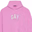 Sizing (W) Balenciaga Hoodie Pink Oversized Wanita dengan Cetakan Huruf. 651799TLV540586