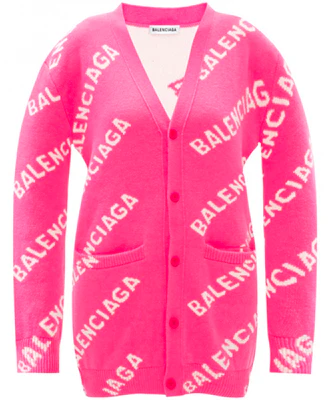 (W) 발렌시아가 핑크 울 니트 스웨터 레터 프린트. 620984T15675621 Order (W) 발렌시아가 핑크 울 니트 스웨터 레터 프린트. 620984T15675621
