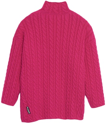 (W) 발렌시아가 핑크 울 터틀넥 스웨터 루즈핏 풀오버. 583100T15345630 Lookbook (W) 발렌시아가 핑크 울 터틀넥 스웨터 루즈핏 풀오버. 583100T15345630