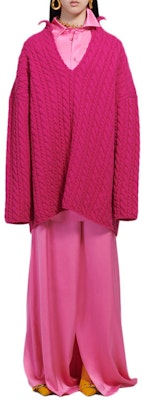 (W) 발렌시아가 핑크 울 터틀넥 스웨터 루즈핏 풀오버. 583100T15345630 Shop (W) 발렌시아가 핑크 울 터틀넥 스웨터 루즈핏 풀오버. 583100T15345630