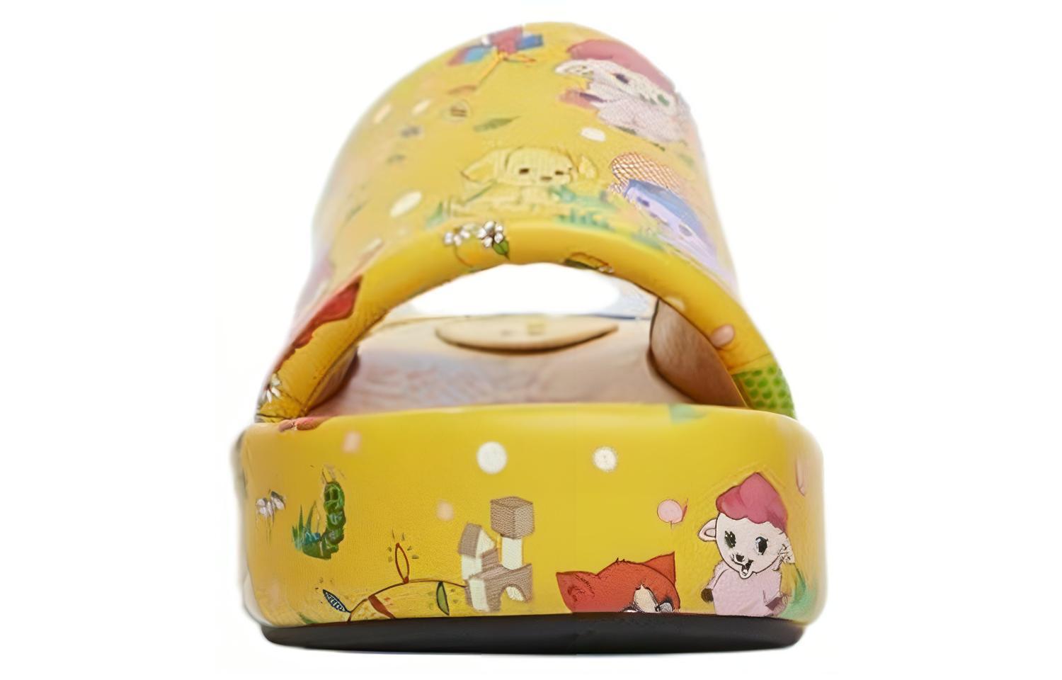 (W) Balenciaga Platform Sandals 'Puppies and Friends Yellow' 圖 3