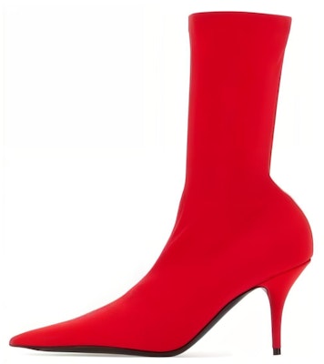 (Women) Balenciaga Pointed-Toe Slip-On Ankle Boots 'Red Leather' 548265W2ES06090 Buy (Women) Balenciaga Pointed-Toe Slip-On Ankle Boots 'Red Leather' 548265W2ES06090