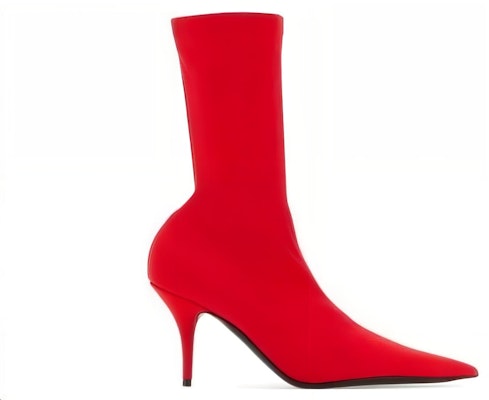 (Women) Balenciaga Pointed-Toe Slip-On Ankle Boots 'Red Leather' 548265W2ES06090 Order (Women) Balenciaga Pointed-Toe Slip-On Ankle Boots 'Red Leather' 548265W2ES06090