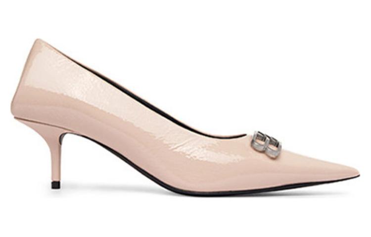 Order (W) Balenciaga Sepatu Hak Tinggi Ujung Lancip 'Kulit Pink' 694739WBDU27080