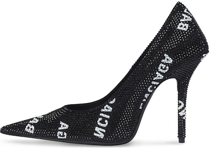 (W) 巴黎世家黑白尖头水晶细高跟鞋 719769WBC521090 Buy (W) 巴黎世家黑白尖头水晶细高跟鞋 719769WBC521090