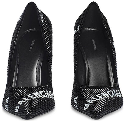 (Women) Balenciaga Pointed Toe Crystal 'Stiletto Heels Black and White' 719769WBC521090 Lookbook (Women) Balenciaga Pointed Toe Crystal 'Stiletto Heels Black and White' 719769WBC521090