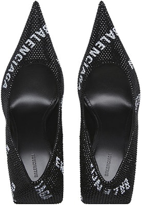 (Women) Balenciaga Pointed Toe Crystal 'Stiletto Heels Black and White' 719769WBC521090 Shop (Women) Balenciaga Pointed Toe Crystal 'Stiletto Heels Black and White' 719769WBC521090
