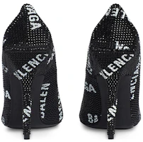 Purchase (W) Balenciaga Spitse Toe Crystal ''Stiletto Hakken Zwart en Wit'' 719769WBC521090