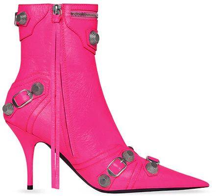 (W) Bottes à Talon Bas en Cuir à Bout Pointu Balenciaga ''Rose'' 694379WAD4E5800 Order (W) Bottes à Talon Bas en Cuir à Bout Pointu Balenciaga ''Rose'' 694379WAD4E5800
