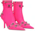 Lookbook (W) Bottes à Talon Bas en Cuir à Bout Pointu Balenciaga ''Rose'' 694379WAD4E5800