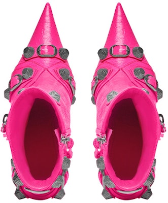(Women) Balenciaga Pointed Toe Leather Kitten Heel Ankle Boots 'Pink' 694379WAD4E5800 Shop (Women) Balenciaga Pointed Toe Leather Kitten Heel Ankle Boots 'Pink' 694379WAD4E5800
