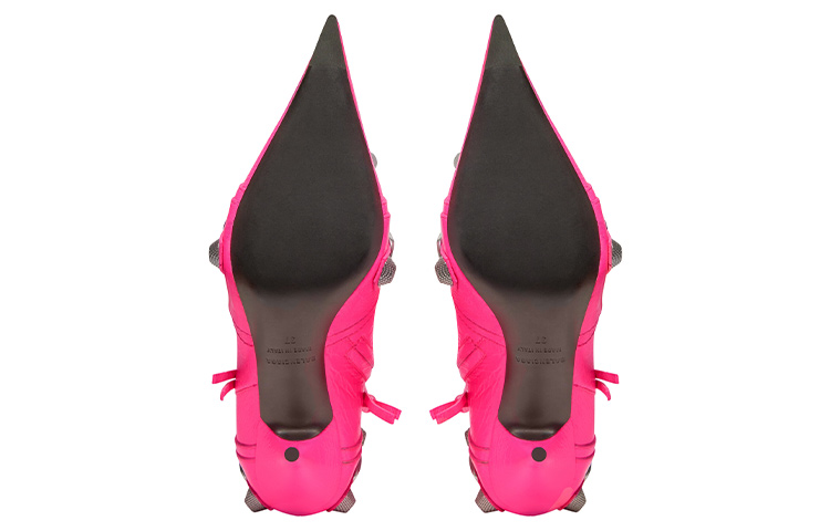 Purchase (W) Bottes à Talon Bas en Cuir à Bout Pointu Balenciaga ''Rose'' 694379WAD4E5800