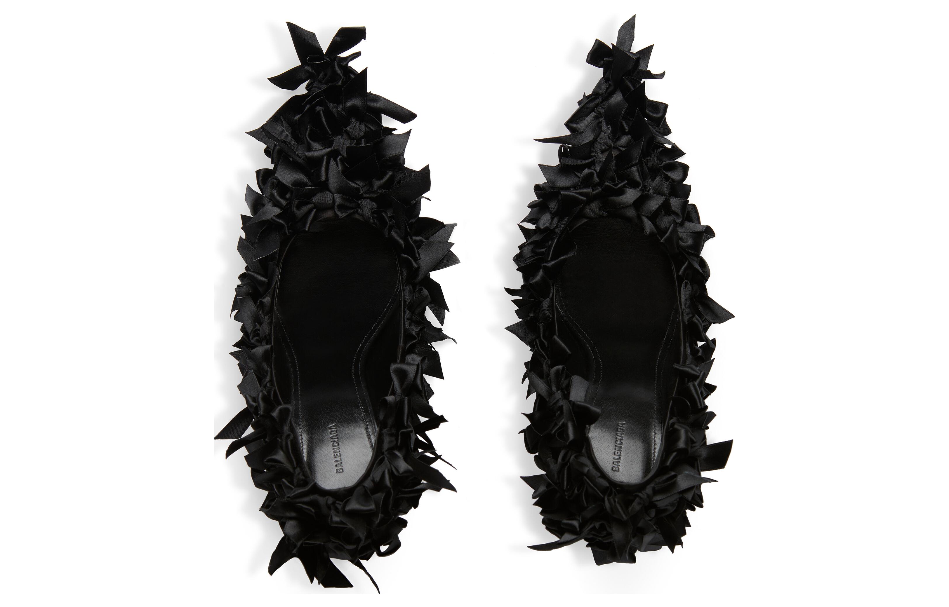 Purchase (W) Balenciaga Scarpe a Punta Slip-On ''Tacchi Alti Stilettos Neri'' 738326W0WMI1000
