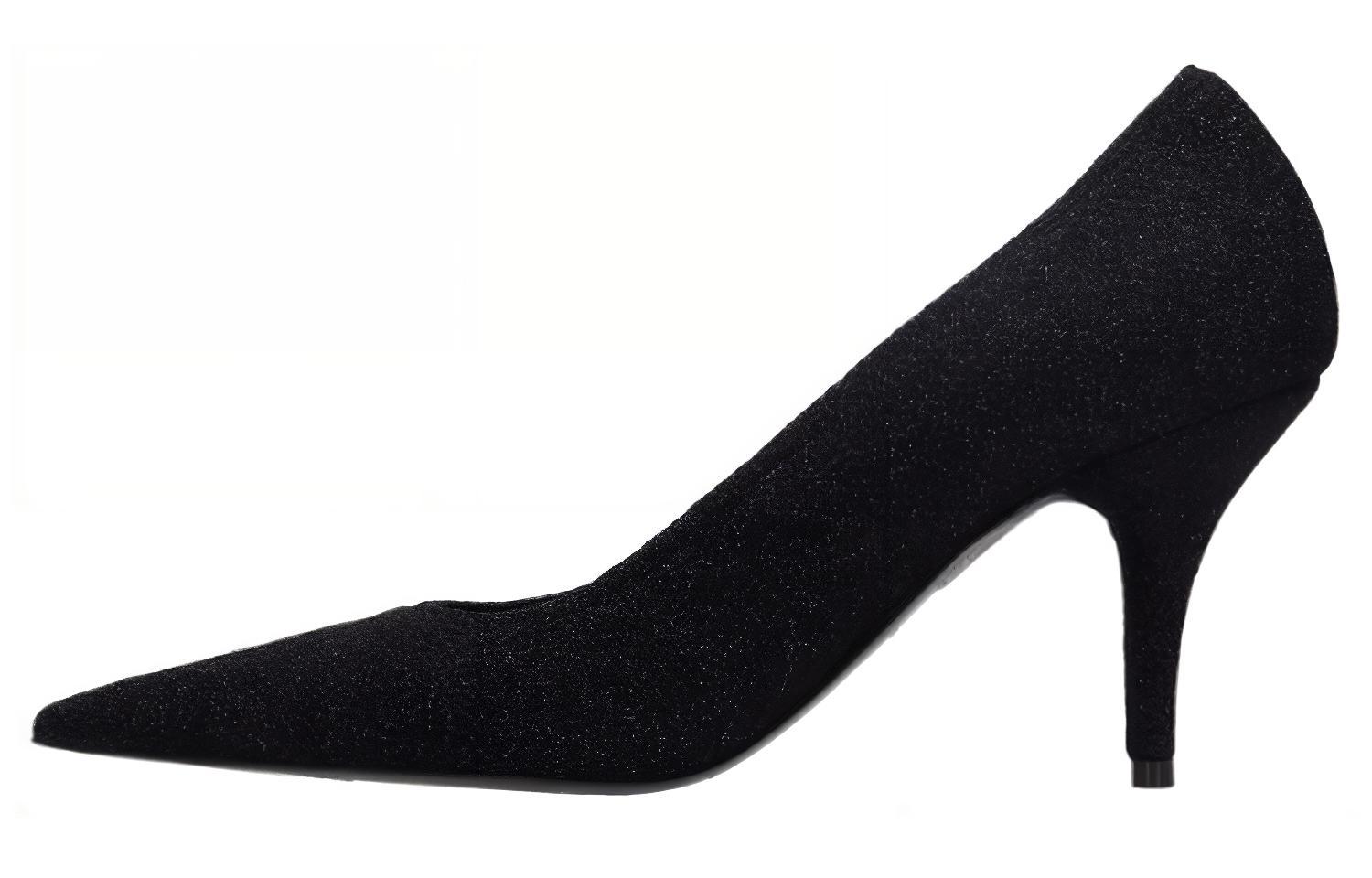 (Women) Balenciaga Pointed Toe Slip-On Stiletto 'Black' 628602W2AF11090