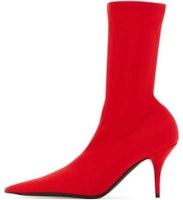 (Women) Balenciaga Pointed-Toe Slip-On Ankle Boots 'Red Leather' 548265W2ES06090 (Women) Balenciaga Pointed-Toe Slip-On Ankle Boots 'Red Leather' 548265W2ES06090