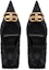 Shop (W) Balenciaga Kasut Tumit Tinggi Runcing Slip-On '11cm Hitam' 739390W2L911000