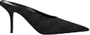 (W) Balenciaga Tumit Runcing Slide 'Hitam' 702017W2I101510