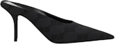 Order (W) Balenciaga Tumit Runcing Slide 'Hitam' 702017W2I101510