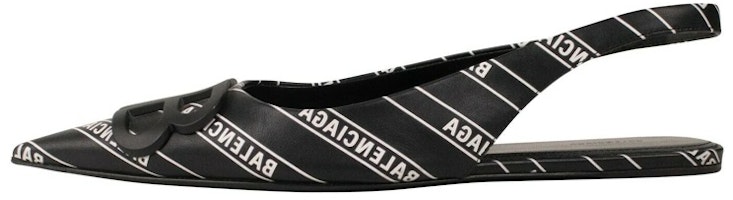 (Women) Balenciaga Pointed Toe Stripe Fashion Sandals 'Black' 566677WA8H11006 (Women) Balenciaga Pointed Toe Stripe Fashion Sandals 'Black' 566677WA8H11006