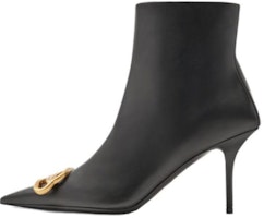 (Women) Balenciaga Pointed Toe Zip Ankle Boots 'Black 8cm Heel' 764445WAWNC1088 (Women) Balenciaga Pointed Toe Zip Ankle Boots 'Black 8cm Heel' 764445WAWNC1088